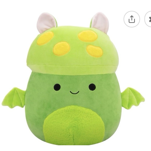 Squishmallows Other - Squishmallows 14" Earling Neon Green Mushroom Bat Plush – Official Jazwares NWT